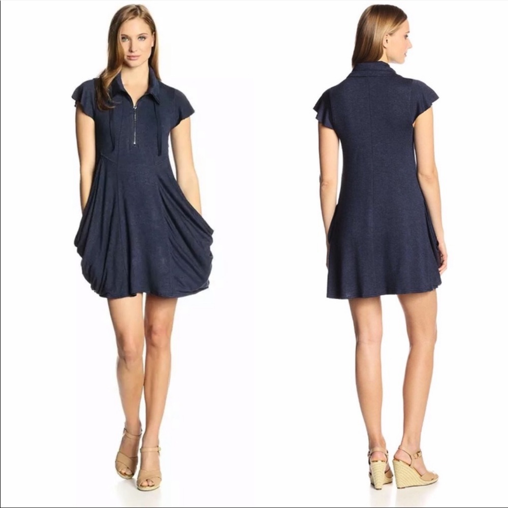 Kensie Drapey French Terry Dress